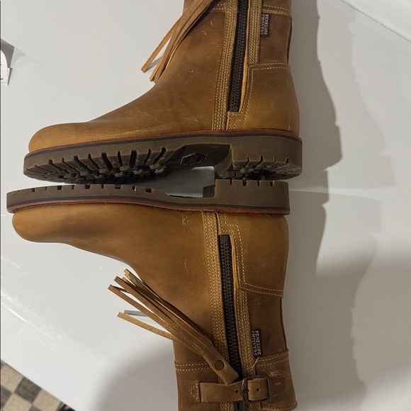 Penelope Chilvers Crop Tassel Bisquit Brown Ankle Boots 37/6 - Picture 11 of 14